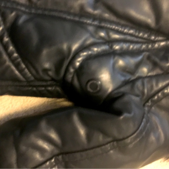 Rudsak Lamb Leather Goose Down Winter Coat with Rabbit Fur Hood - Picture 6 of 16